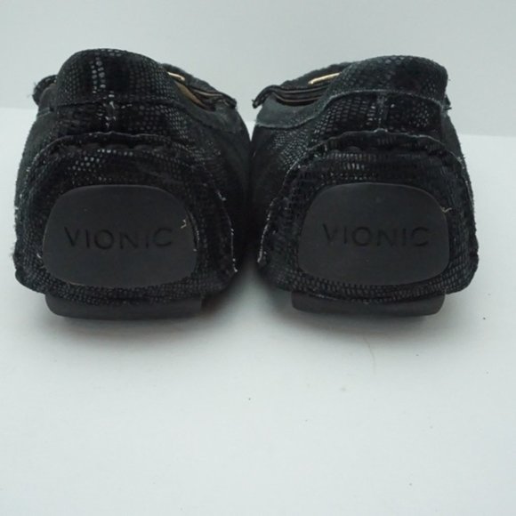 ✨Vionic Black and Gold Loafers Size 6.5 - Picture 4 of 5